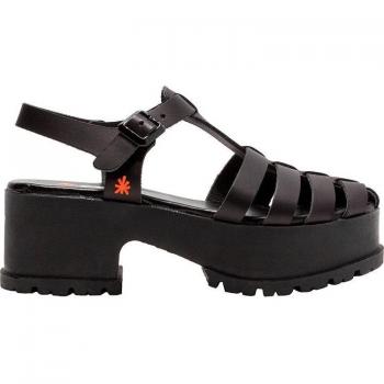 ART 1822 Manchester Grass Waxed Sandalen Schwarz