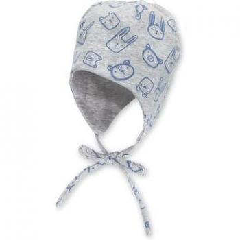 Sterntaler Beanie Wendemütze Tiere grau