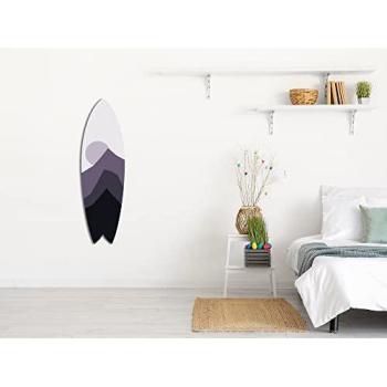 Décor Mur Surf, Planche de Surf Mountain Line, 100x30 cm