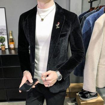 Blazer Tweed Otoñal Ajustado
