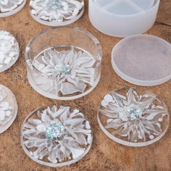 Silicone Coaster Mold 9cm Round Square