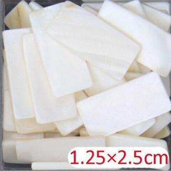 Pure White Pearl Mosaic Tile – 100g Square Strip