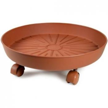 Sottomuro con ruote e terracotta D. 30,3 x h. 11,1 cm Euro 3 PLAST