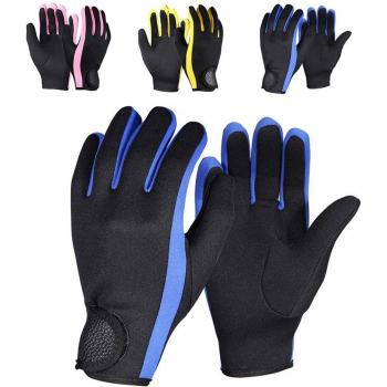 Soft Neoprene Diving Gloves with Adjustable Closure for Snorkeling
