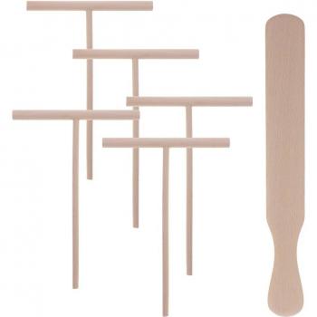 Wooden Crepe Spreader and Spatula Set