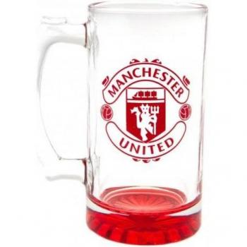 Manchester United FC Glass Tankard