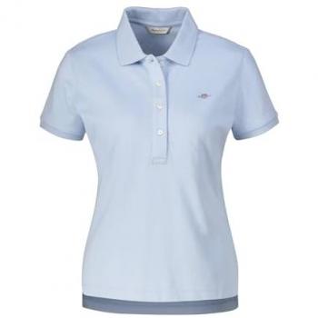 Polo Gant Shield Celeste Slim Fit