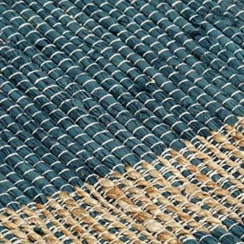 Tappeto in Juta Blu 80x160 cm