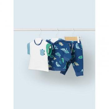 Mayoral 3-teiliges Set: T-Shirt, Sweatshirt und Hose in Dunkelblau
