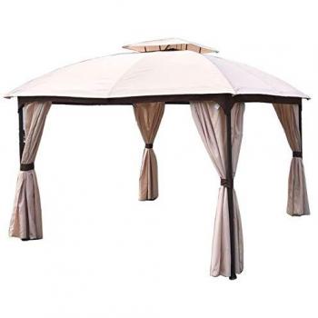 Garden Pleasure Pavillon 3x3,6m beige - Party- und Gartenfestzelt