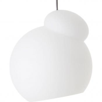 Suspension Frandsen AIR Verre Dépoli Ø28cm Blanc