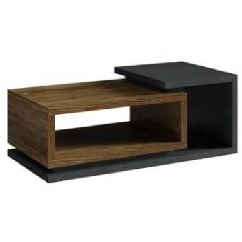 Tavolino Bergamo Elegance Grigio e Rovere Scuro
