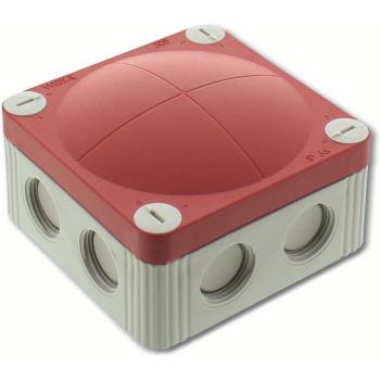 Wiska Abzweigdose 10060480 – Lichtgrau (RAL 7035), Rot, IP66/IP67