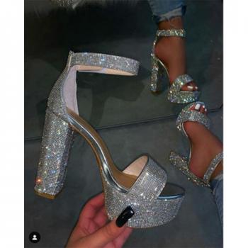 SARAIRIS Crystal Elegance High Heels