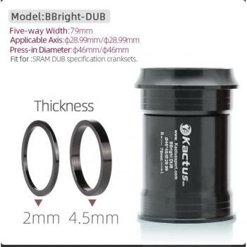 BBright-DUB Ceramic Bearing for SRAM DUB Cranksets by Axis
