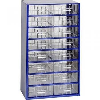 Cassettiera porta minuteria 16 scomparti fissi 306 x 551 x 155 mm