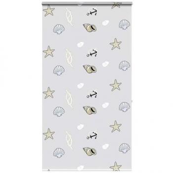 VidaXL Shower Roller Blind with Cassette 140x240 cm Fabric Width 136 cm