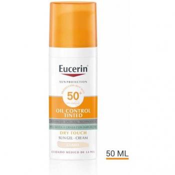 Eucerin Face Oil Control Dry Touch Gel Crema SPF50 Tinted Light 50ml