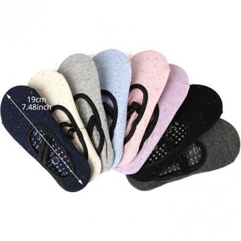 Cotton Yoga Fitness Dance Socks with Color Points