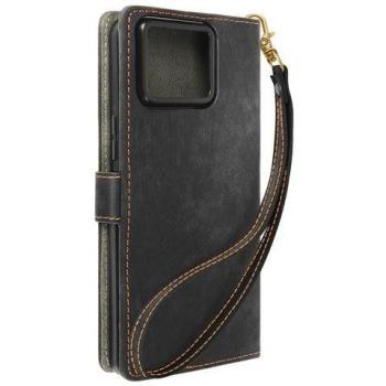 Portafoglio-Custodia Avizar per Asus Zenfone 11 Ultra 5G, effetto spazzolato