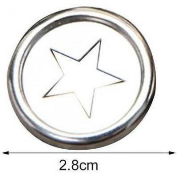 10pcs Cute Star Shape Binder Rings for Notebooks