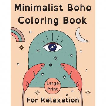 Minimalist Boho Coloring Book for Relaxation