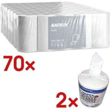 KATRIN Toilettenpapier PLUS 4-lagig, 70 Rollen weiß