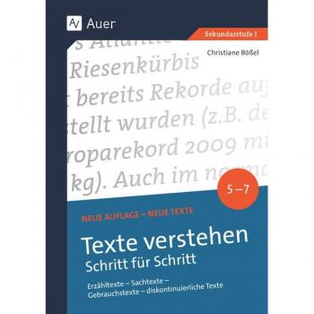 Texte verstehen - Schritt für Schritt Klasse 5-7