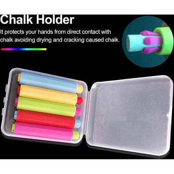 5pcs Hard Case Chalk Holder for School and Office