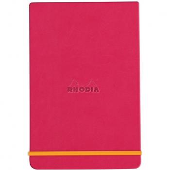 Rhodia A5 Notepad de Frambuesa con Líneas Rayadas