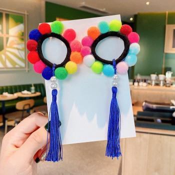 Pompon Haaraccessoires für Mädchen