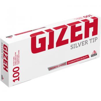 GIZEH Silver Tip Rolling Tubes - 10 Packs of 100