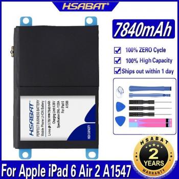 IPad 6 Air 2 A1547 7840mAh Battery by HSABAT
