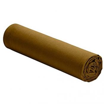 Drap Housse 100% Lin Lavé Brun 140 x 190 cm