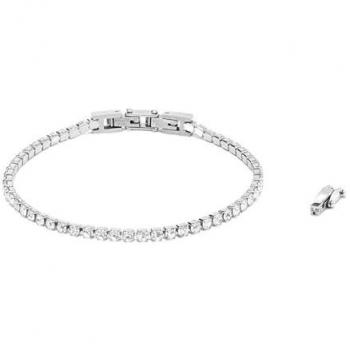 Radiant Pulsera Hombre Riviere Blanco Freedom De Acero Blanco, Plateado