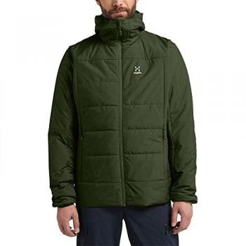 Chaqueta con capucha Haglöfs Mimic Silver verde oscuro - M