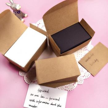 Black Kraft Paper Thank You Cards
