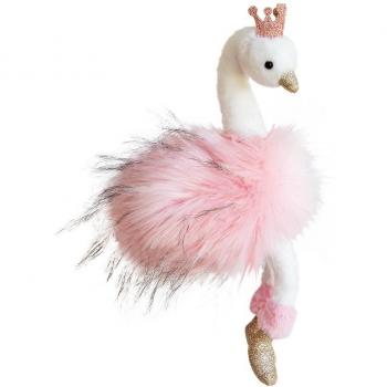 Ours-Cygne Enchanté – Peluche Rose Petite
