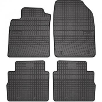 FROGUM 0703C Ensemble de tapis de sol Caoutchouc avant et arrière 4 noir Sur mesure OPEL Vectra C CC, Vectra C Caravan