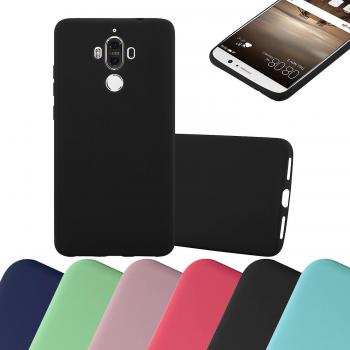 Custodia TPU Flessibile Cadorabo per Huawei Mate 9 - Blu Scuro Opaco