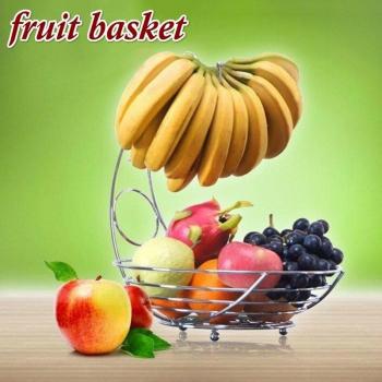 Metal Fruit Stand with Banana Rack