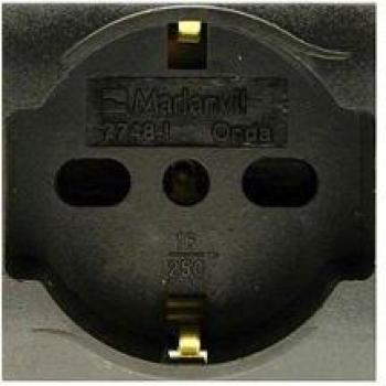 Conector Schuko Comfort Fruit 10 A, 16 A, Color Antracita