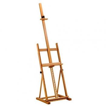 Chevalet d'art en hêtre huilé à patins