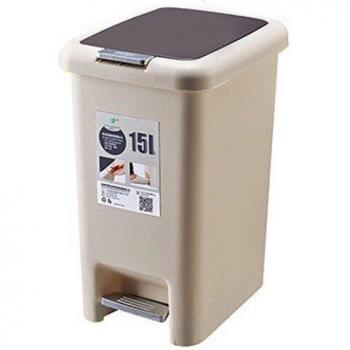 10L/15L Square Foot Pedal Waste Bin