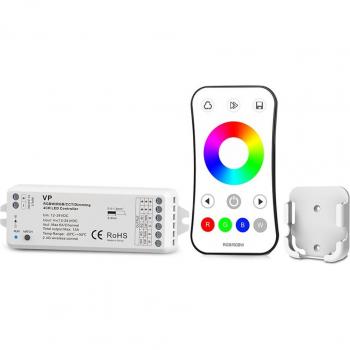 4 in 1 RGB RGBW LED Controller with Touch Remote 12V 24V