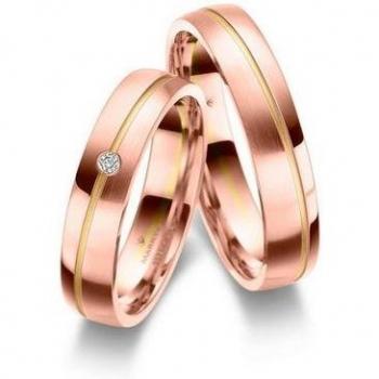 MARRYA Roségold‑Partnerring 333, Bicolor Design
