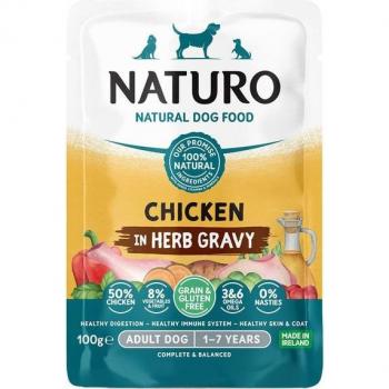 Naturo - Comida húmeda para perros adultos Naturo pollo grain free en salsa 100 g