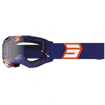 Occhiali da motocross Shot Assault 2.0 Drop Blu Arancione