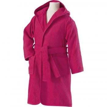 Erwin Müller Kids‑Cap Bademantel – Walk‑Frottier in Fuchsia, Größe 98/104