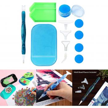 Broca de Pintura Diamante LED 5D con Accesorios DIY